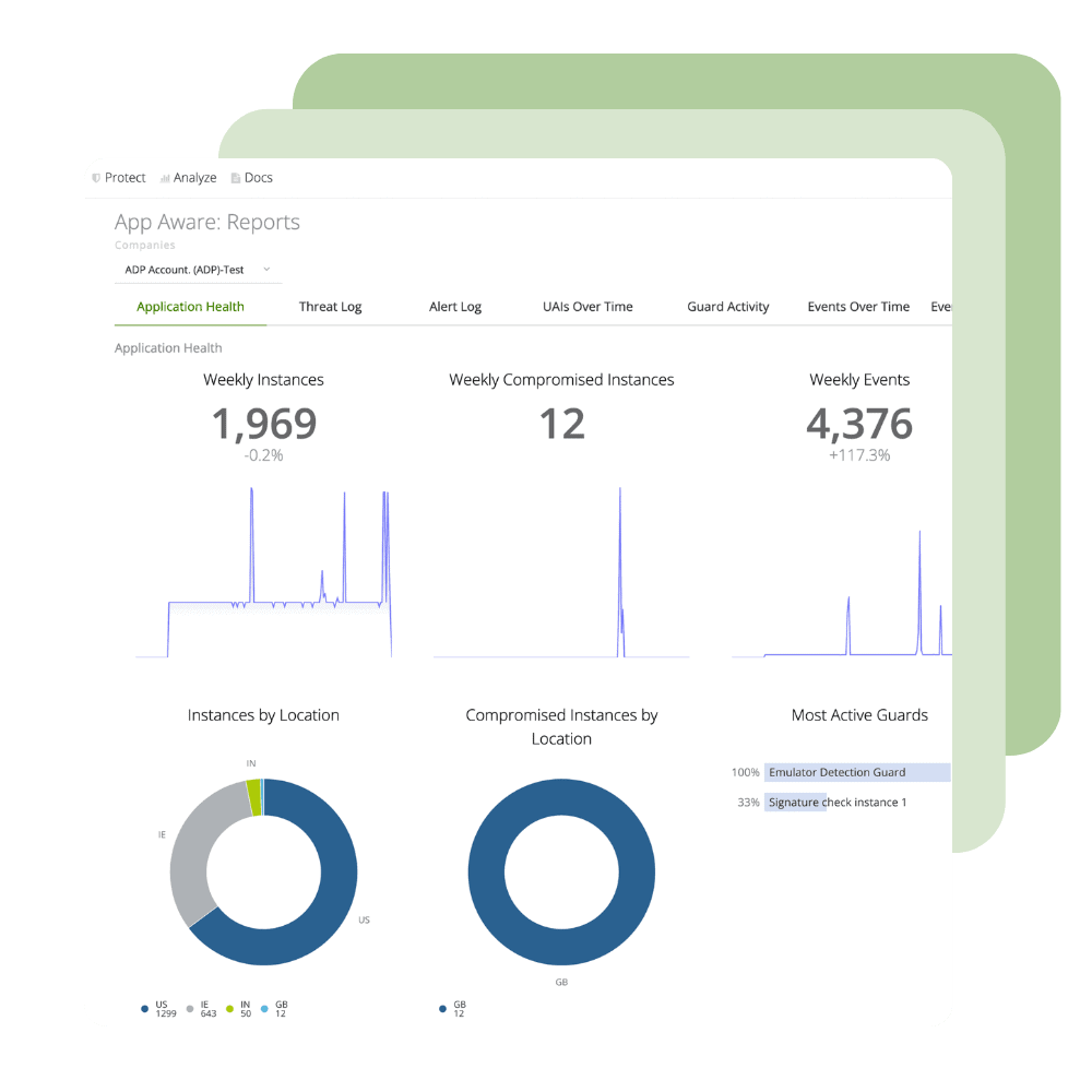 App Sec Product Screenshot: Protect