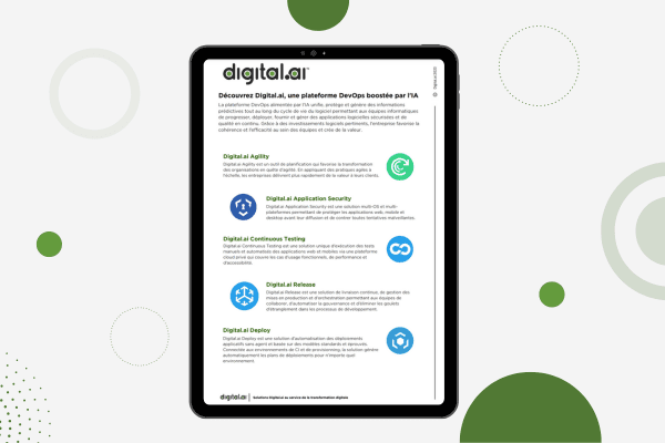 Découvrez Digital.ai, une plateforme DevOps boostée par l'IA